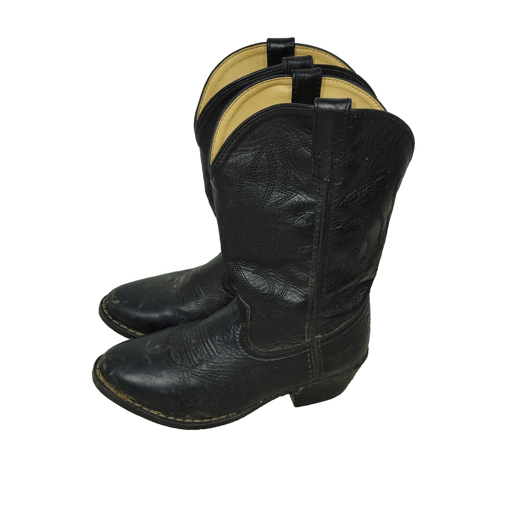 Smoky Mountain Boots Womens Size 3.5EE 3032Y Black Leather Western Cowgirl Biker